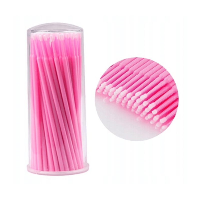 Microbrush Applicators in a Tube 100 pcs PLATINUM blue