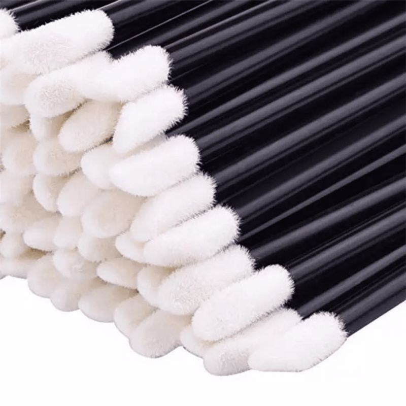 Lint-free Velour Applicators PLATINUM - 50 pcs black