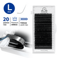 Eyelash Extensions Black PLATINUM 20 lines Сurl L 0.07 10mm