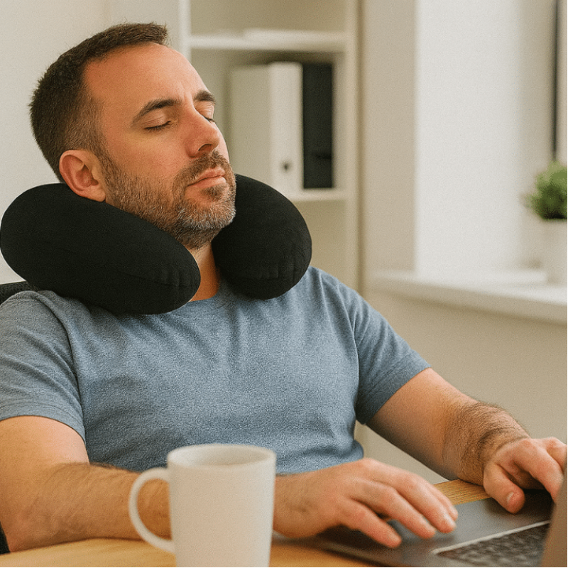 Memory Foam Neck Pillow PLATINUM – Pink