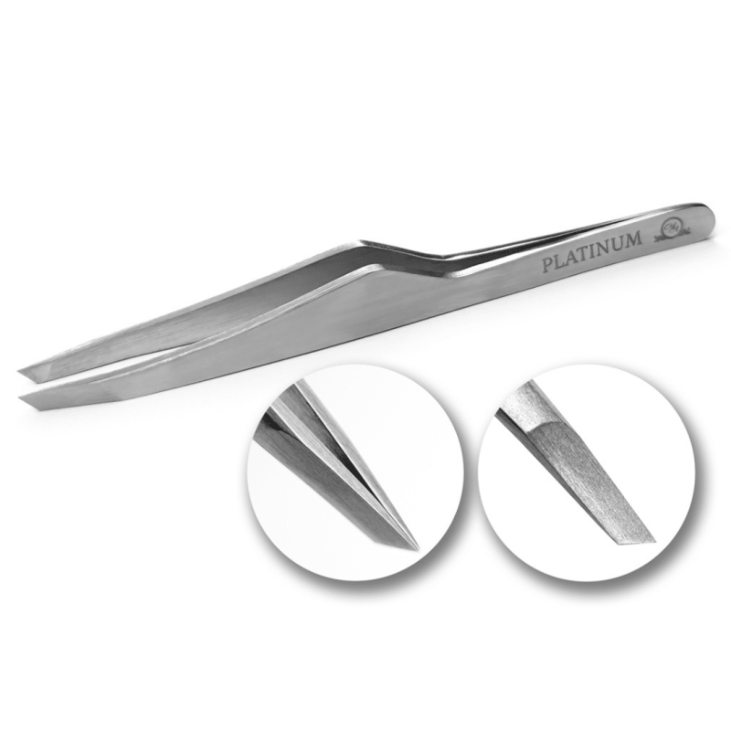 Slanted Eyebrow Tweezer PLATINUM