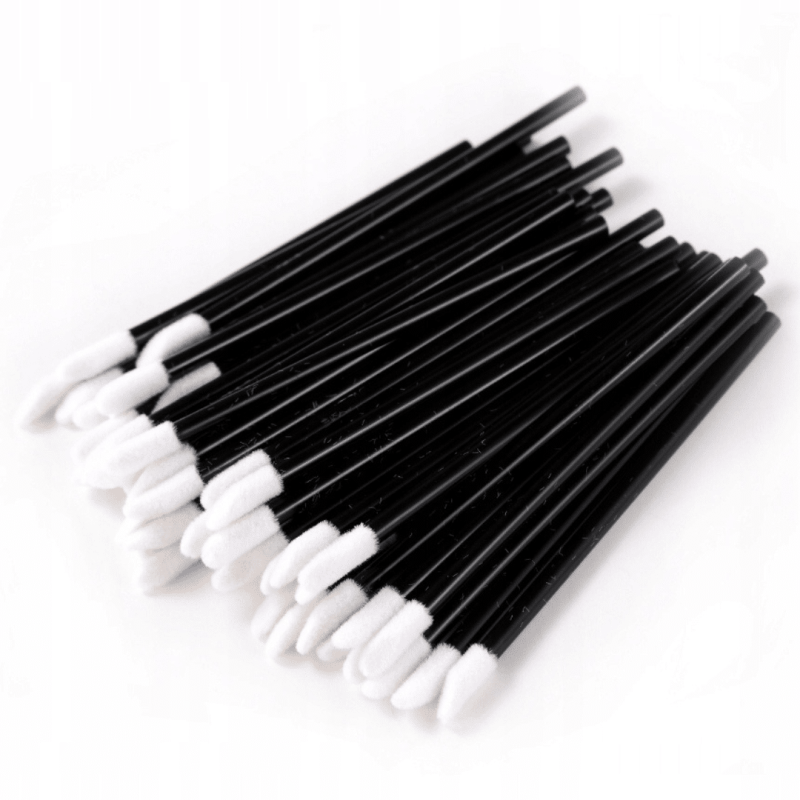 Lint-free Velour Applicators PLATINUM - 50 pcs black