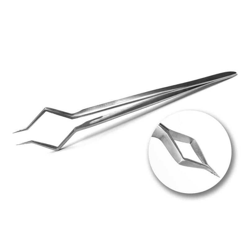 Tweezer for Lash Separation Curved PLATINUM Steel Collection
