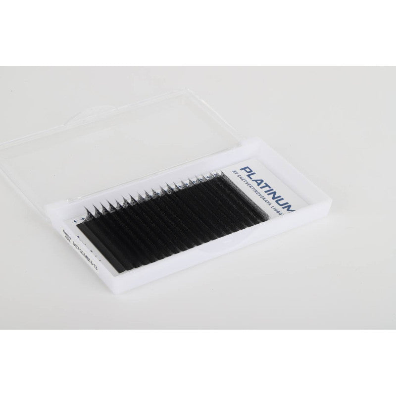 Ready Fan Eyelash Clusters 3D Black W-Shape Curl CС 0.07 6–13 mm PLATINUM