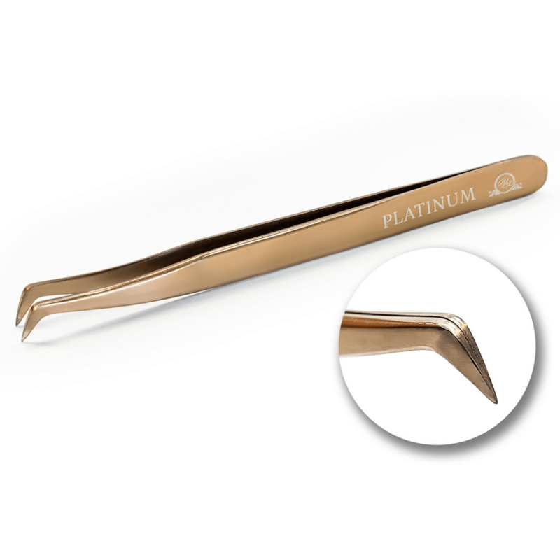 Tweezers for Eyelash Extensions VT 25 Plasma multicolor PLATINUM Multicolor Collection