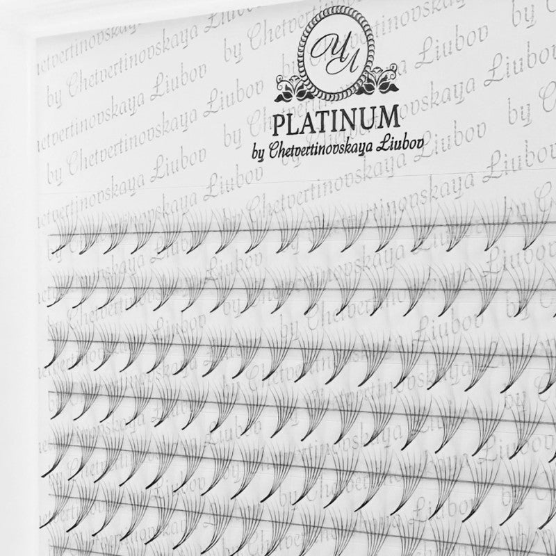 Ready Fan Eyelash Clusters PLATINUM 6D 0.07 Curl D 7–14 mm