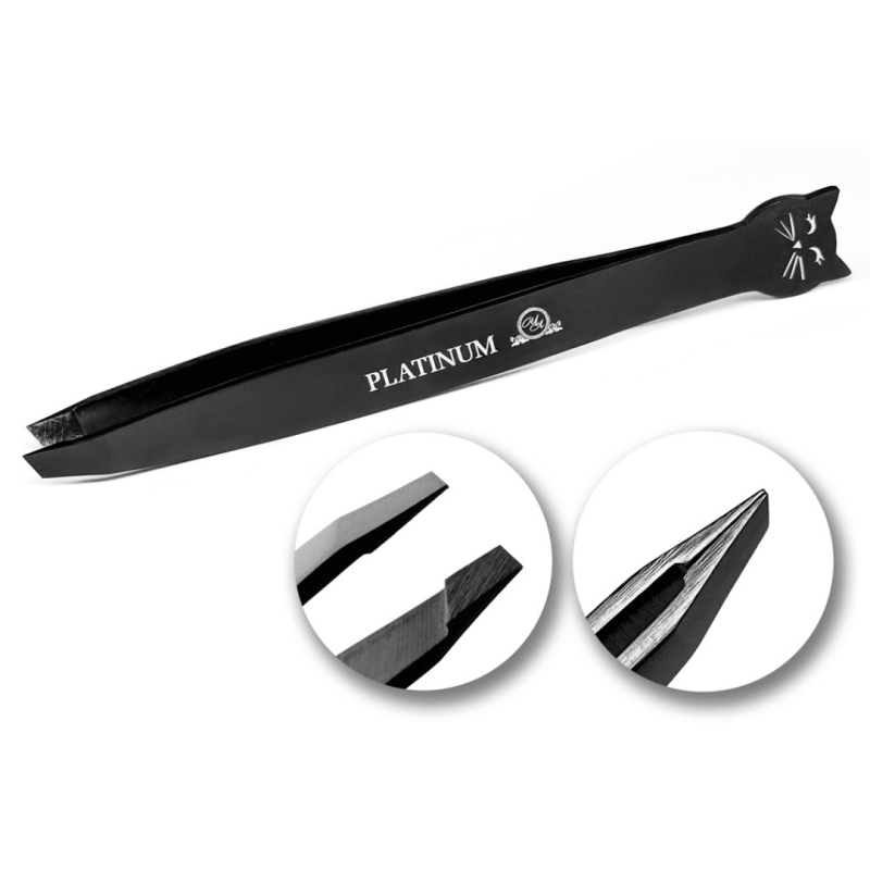 Tweezers for Eyebrows Cat PLATINUM