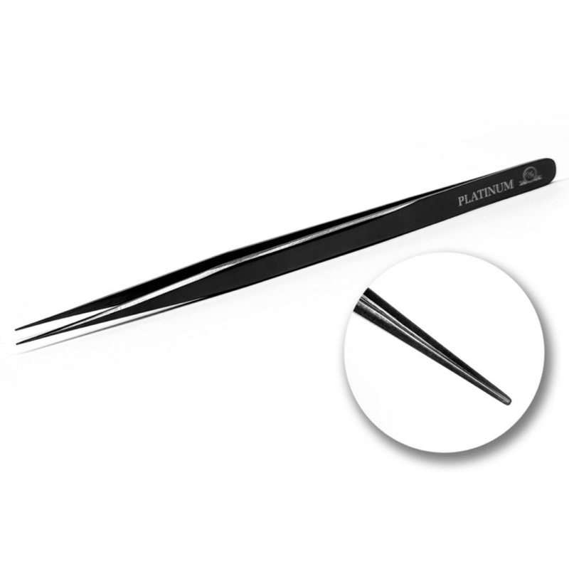 Tweezer for Lash Separation Long Straight Black PLATINUM Onyx Edition