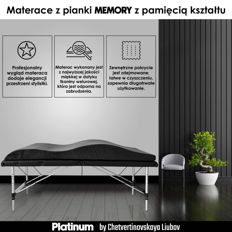 Memory Foam Mattress + MOON LED Lamp PLATINUM - Set №3