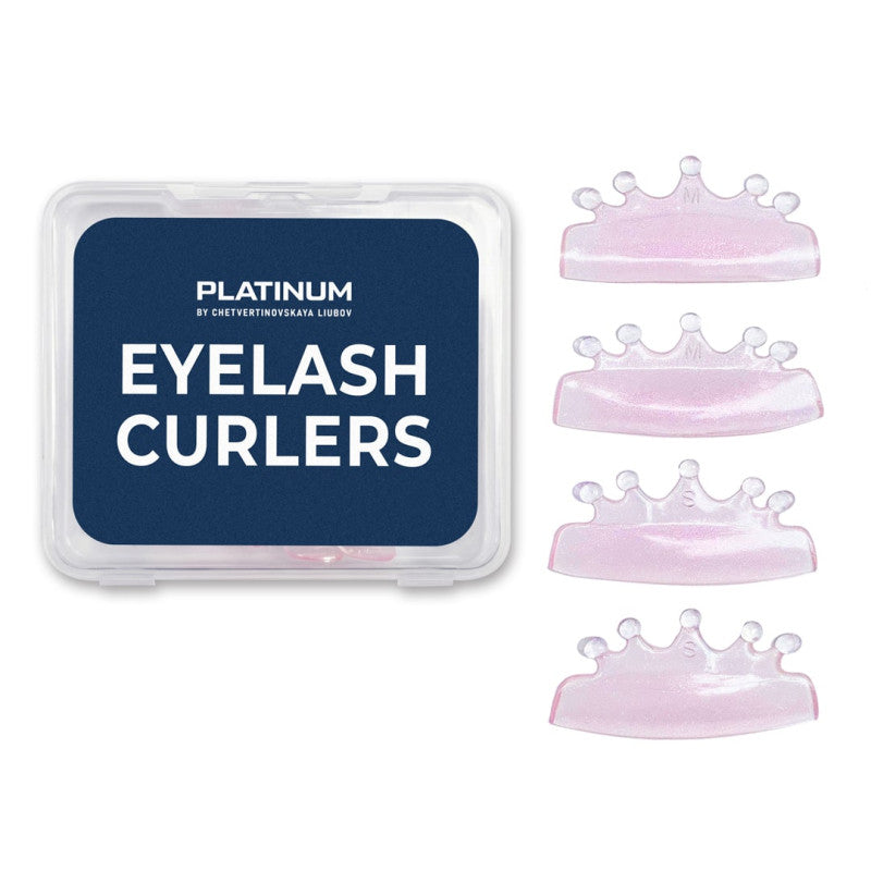 Silicone Lash Lifting Shields Crown 2 Pairs PLATINUM