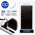 Eyelash Extensions Dark Choco PLATINUM 24 lines Сurl CC 0.10 6-13mm NEW
