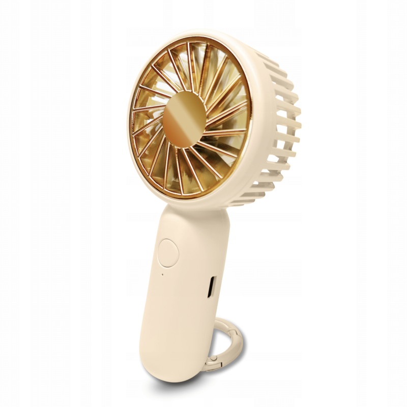 Mini Eyelash Fan PLATINUM – White