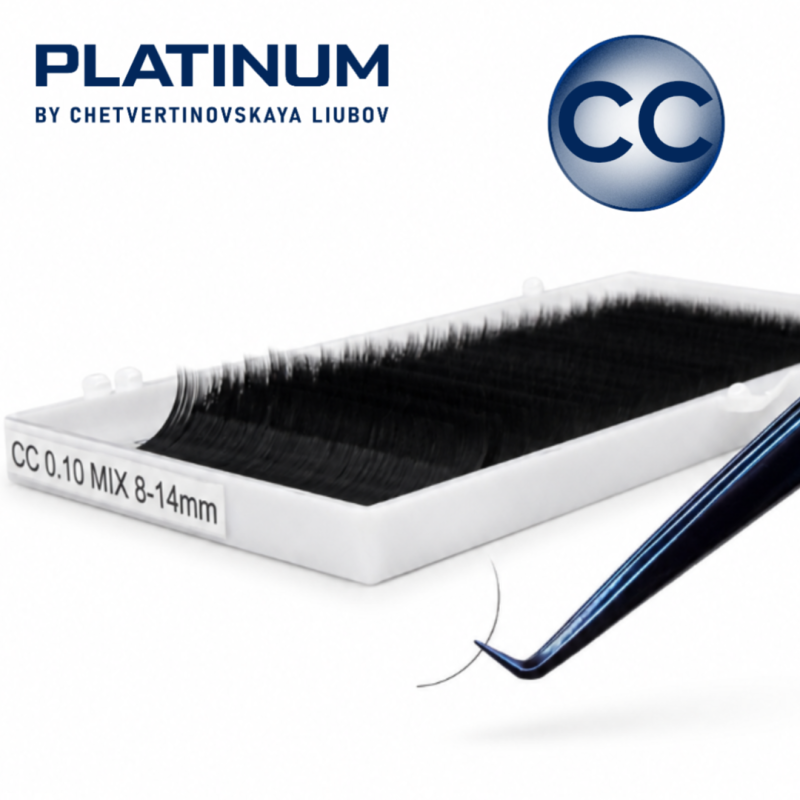 Eyelash Extensions Brown PLATINUM 24 lines Сurl СC 0.07 6-13mm NEW