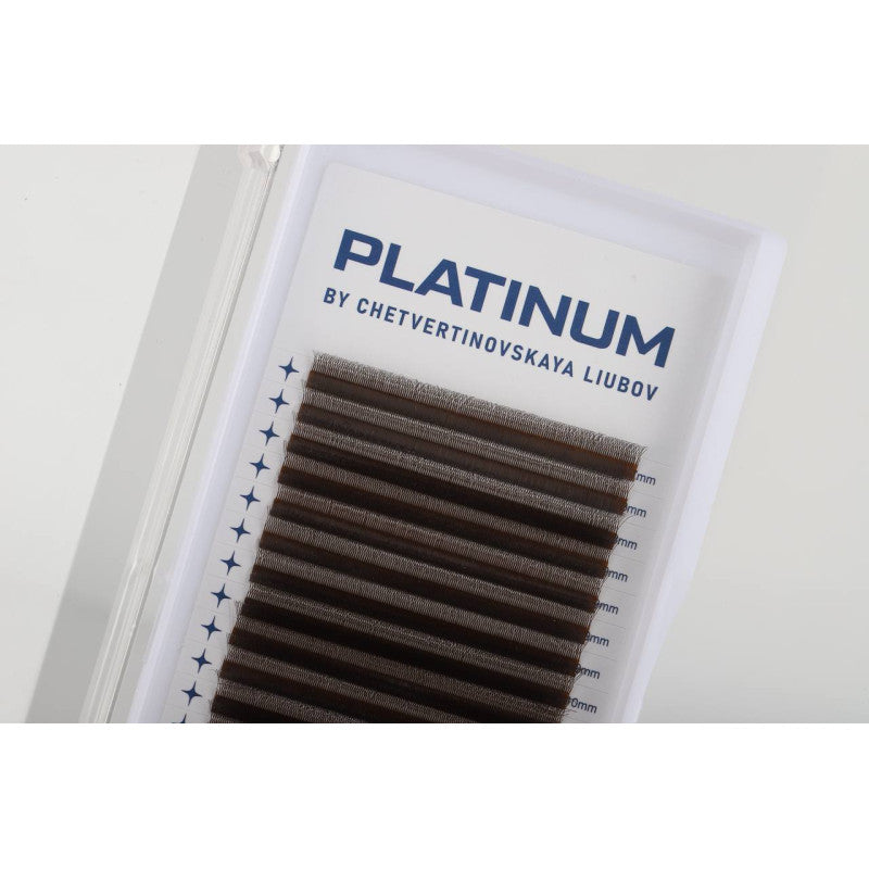 Ready Fan Eyelash Clusters 3D Dark Choco U-Shape Curl C 0.07 7–13 mm PLATINUM