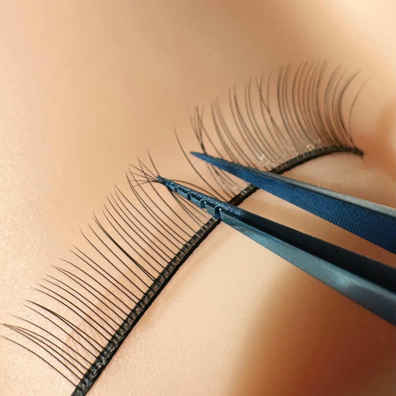Tweezers for Lash Separation with Grooves Plasma PLATINUM Aqua Collection