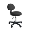 Cosmetic Stool with Backrest PLATINUM