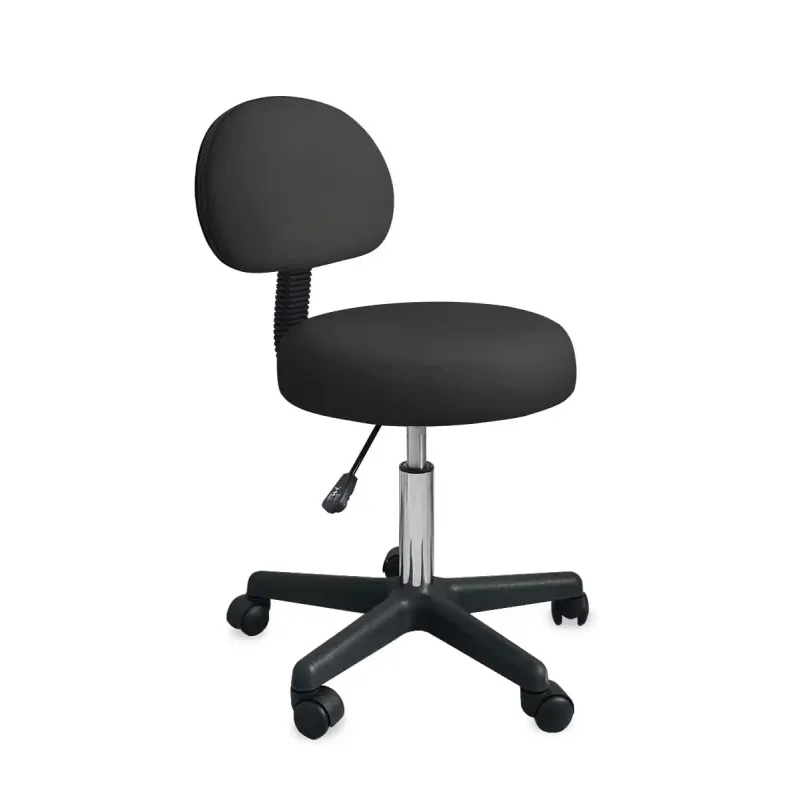 PLATINUM Cosmetic Chair with Backrest + MOON С PLATINUM Shadowless Cosmetic Lamp - Set №11