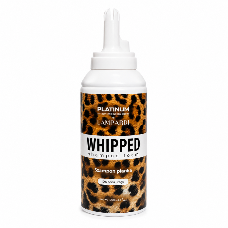 Foaming Shampoo for Brows and Lashes PLATINUM x LAMPARDI WHIPPED (100 ml)