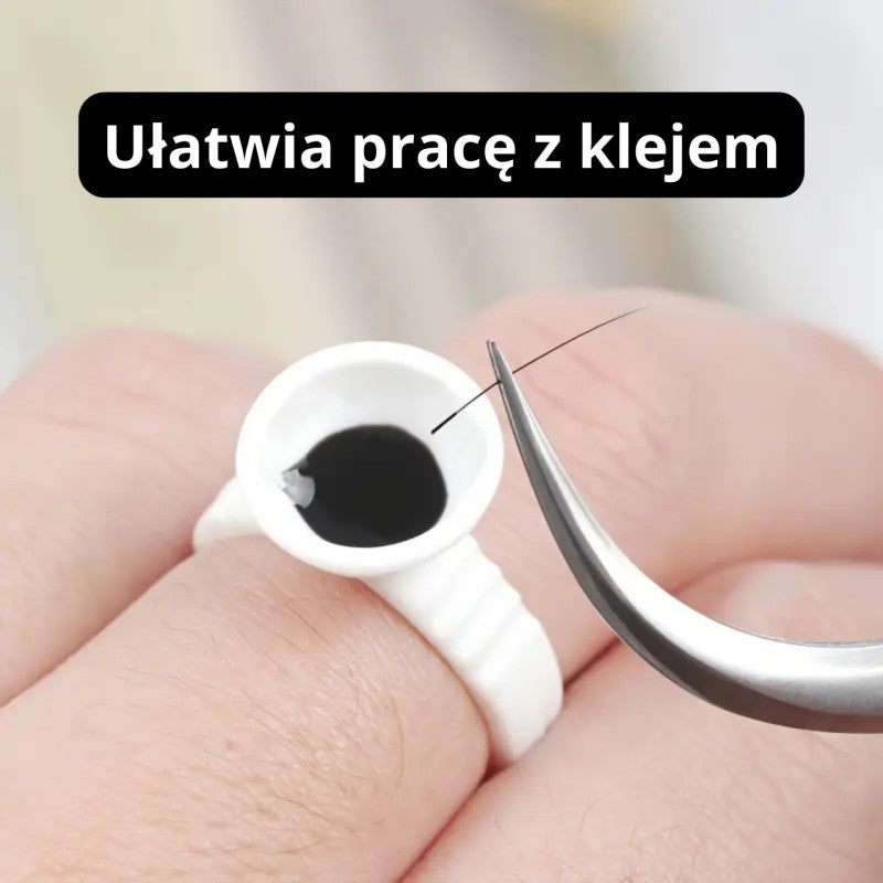 Glue Ring for Eyelash Extensions – 10 pcs