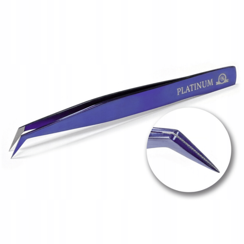 Tweezers for Eyelash Extensions Plasma Laser Violet PLATINUM