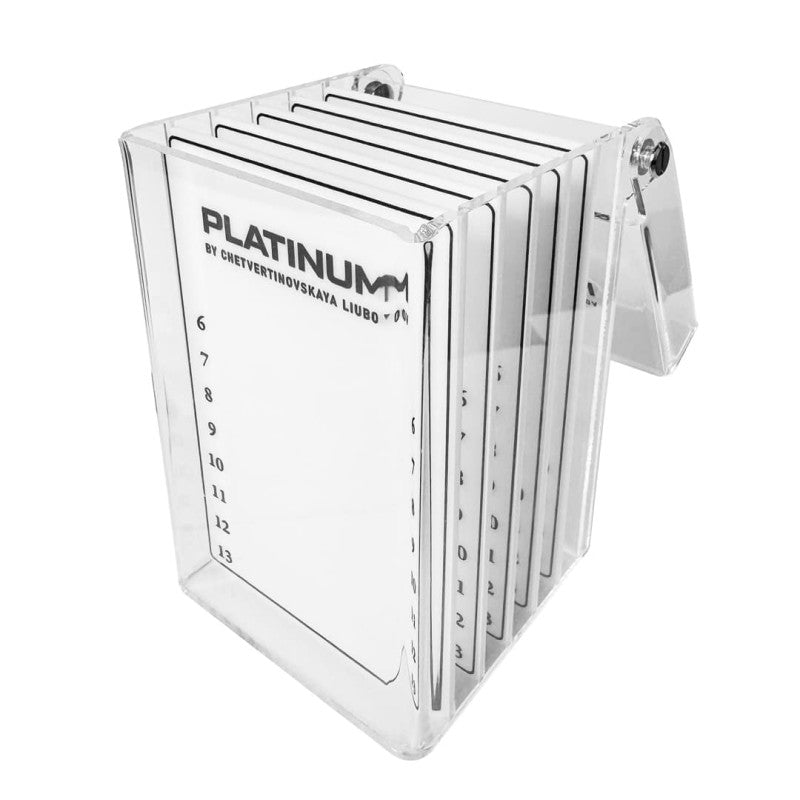 Lash Box Holder Organizer + 5 Holders Platinum