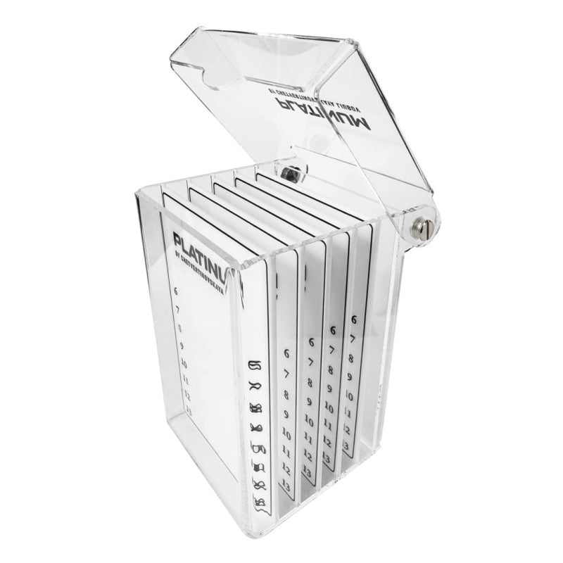 Lash Box Holder Organizer + 5 Holders Platinum