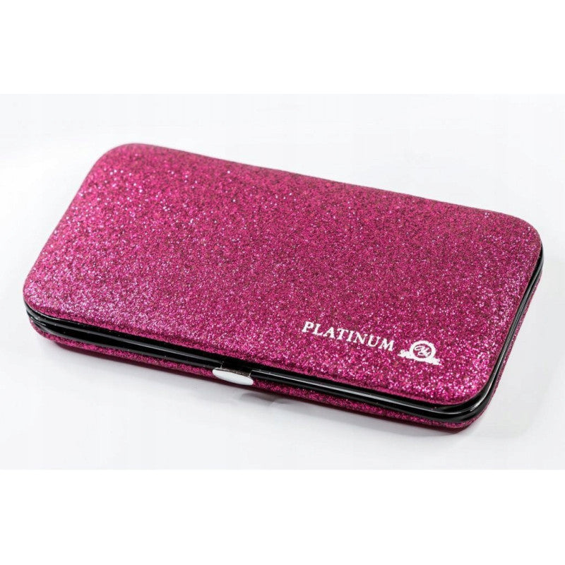 Case for 6 Tweezers (Glitter) PLATINUM black