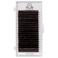 Eyelash Extensions Dark Choco PLATINUM 20 lines Сurl M+ 0.07 10mm
