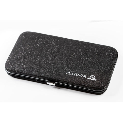 Case for 6 Tweezers (Glitter) PLATINUM black