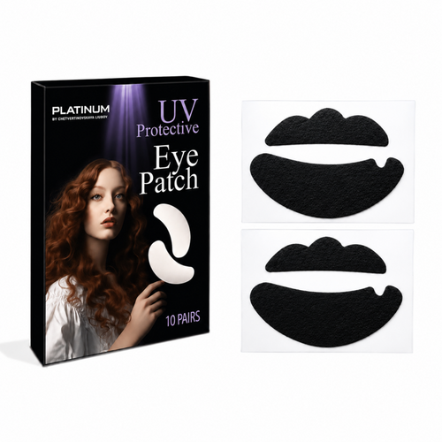 Biogel UV Eye Patches for Upper and Lower Eyelids for UV Eyelash Extensions 10 Sets PLATINUM