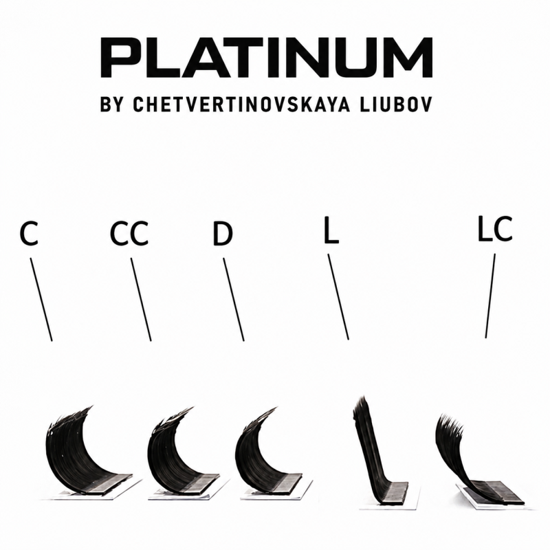 Ready Fan Eyelash Clusters 4D Black U-Shape Curl C 0.07 7–13 mm PLATINUM