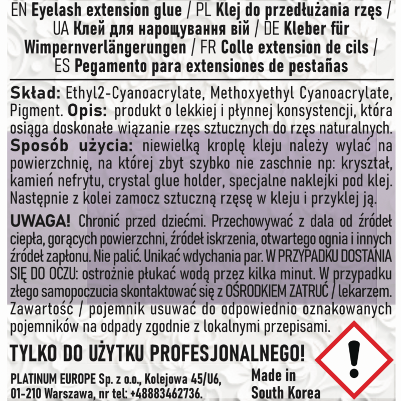 Eyelash Extension Glue Magic 5 ml PLATINUM