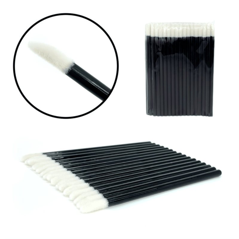 Lint-free Velour Applicators PLATINUM - 50 pcs black