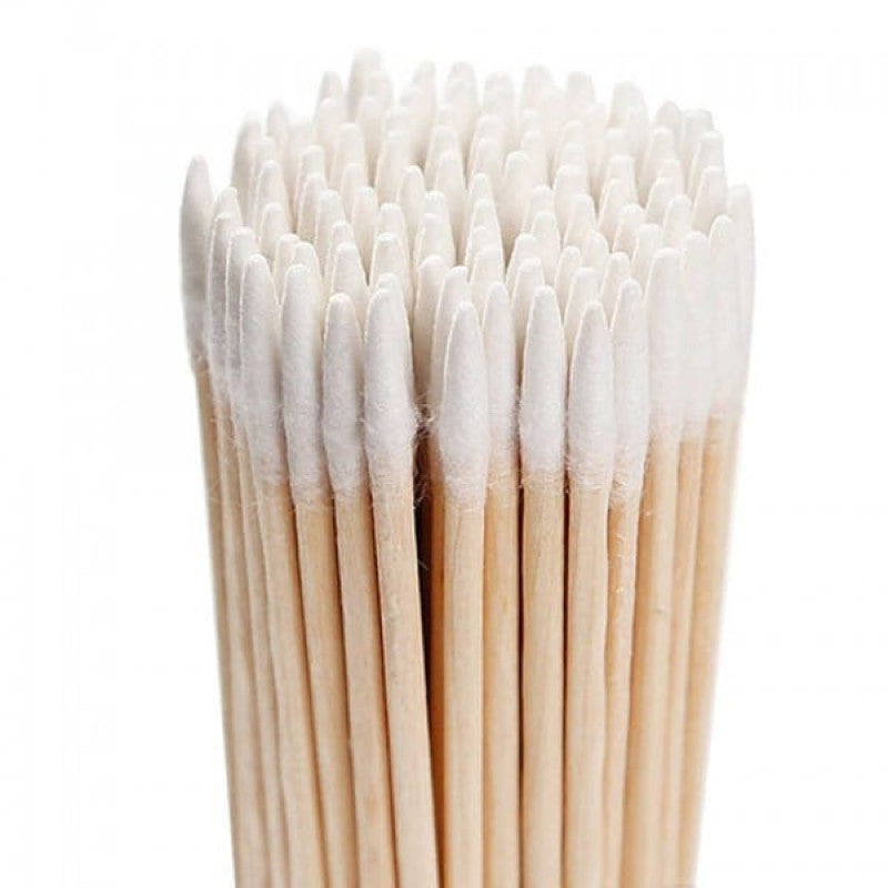 Precision Wooden Sticks with Cotton 100 pcs