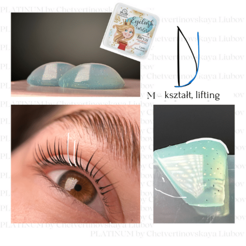Universal Silicone Lash Lamination Rods 1 Pair PLATINUM