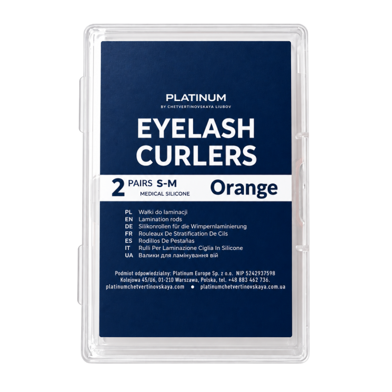 Flat Silicone Lash Lift Pads Orange PLATINUM