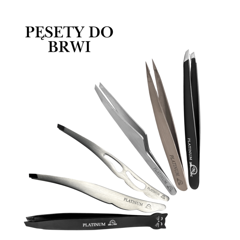 Tweezers for Eyebrows Cat PLATINUM
