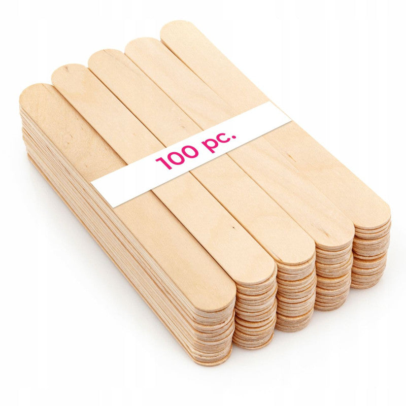 Wide Wooden Spatulas 100 pcs