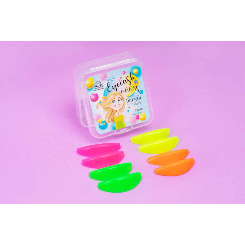 Silicone Lash Lamination Rods 4 Pairs NEON PLATINUM
