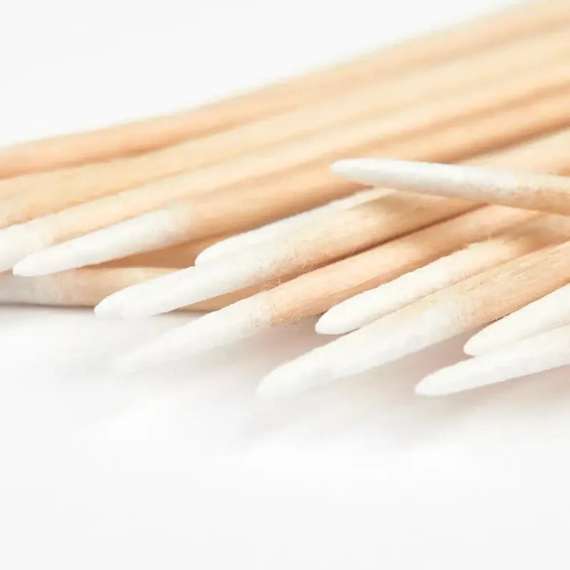 Precision Wooden Sticks with Cotton 100 pcs