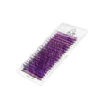 Eyelash Extensions Color Purple/White PLATINUM Curl CC 0.07 8–14mm