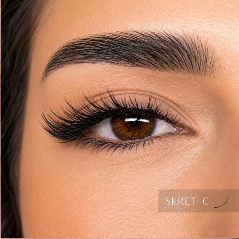 Eyelash Extensions Black PLATINUM 24 lines Сurl C 0.07 9mm NEW
