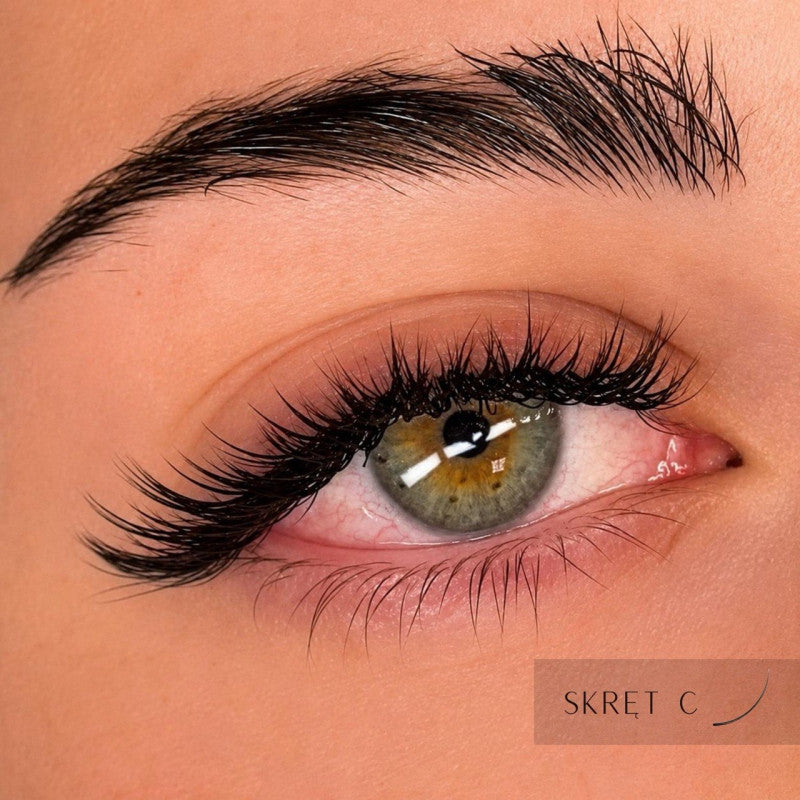 Eyelash Extensions Black PLATINUM 24 lines Сurl C 0.07 9mm NEW