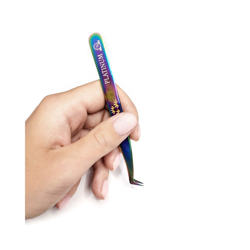 Tweezers for Eyelash Extensions Volume Multicolor Lash PLATINUM Multicolor Collection